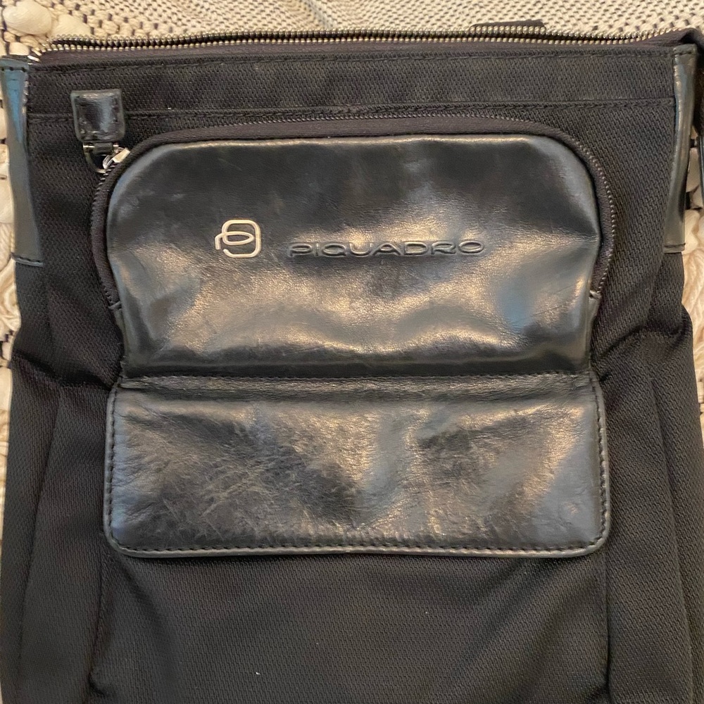 Piquadro Leather Crossbody Bag - Picture 2 of 8